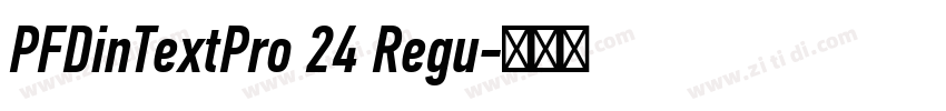 PFDinTextPro 24 Regu字体转换